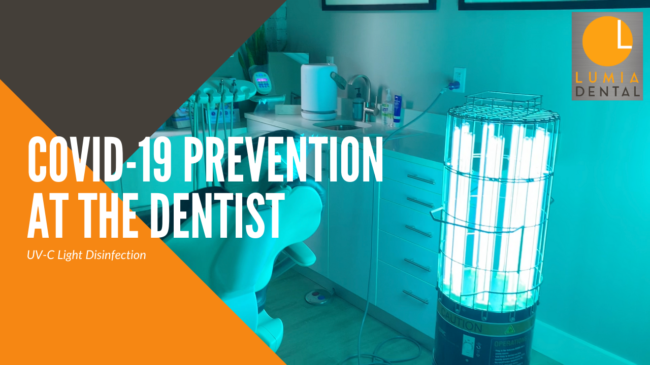 COVID-19 virus prevention at the dental office with powerful, hospital grade UV-C light disinfection